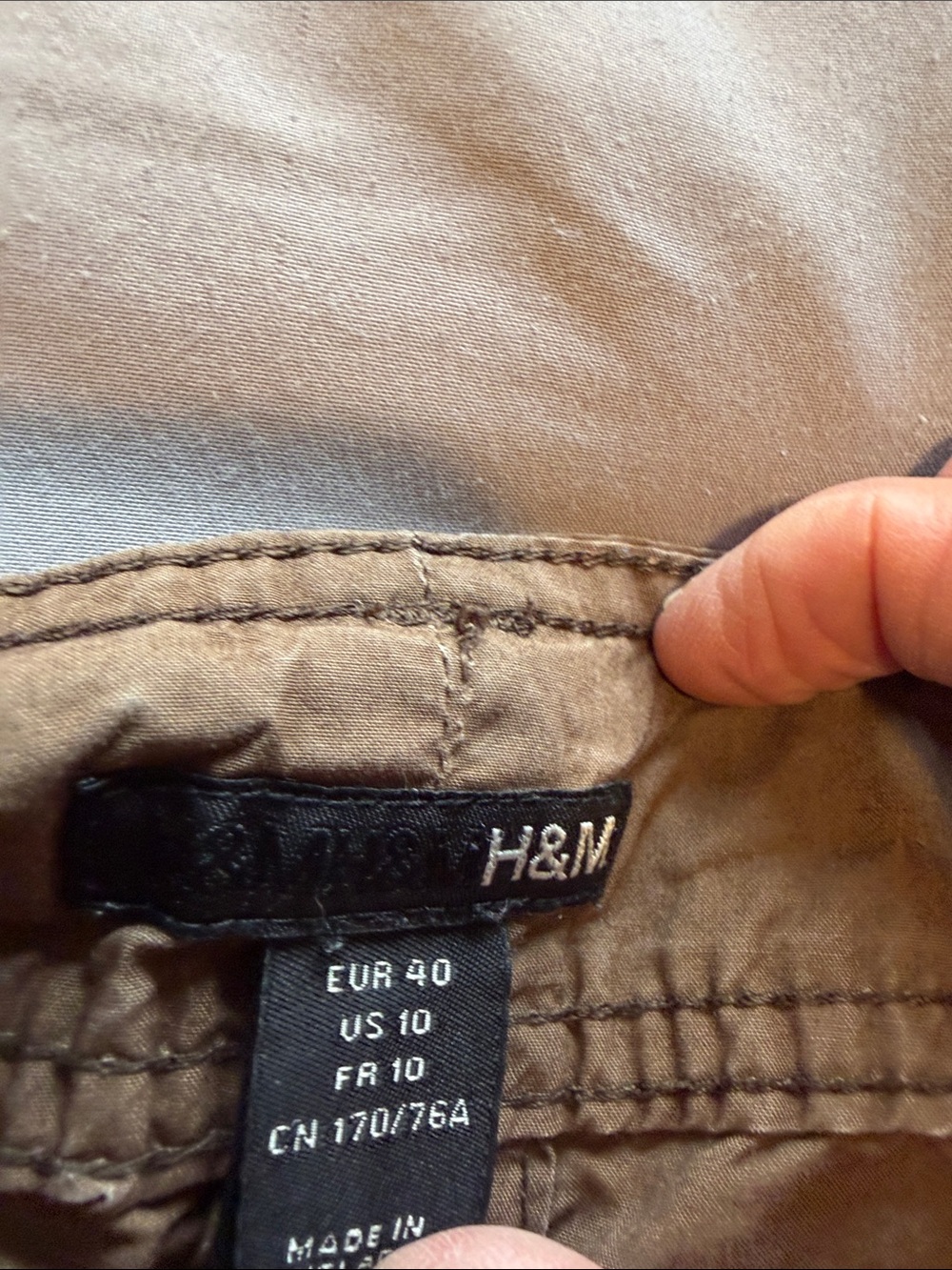 H&M Men’s Khaki Chinos in Brown